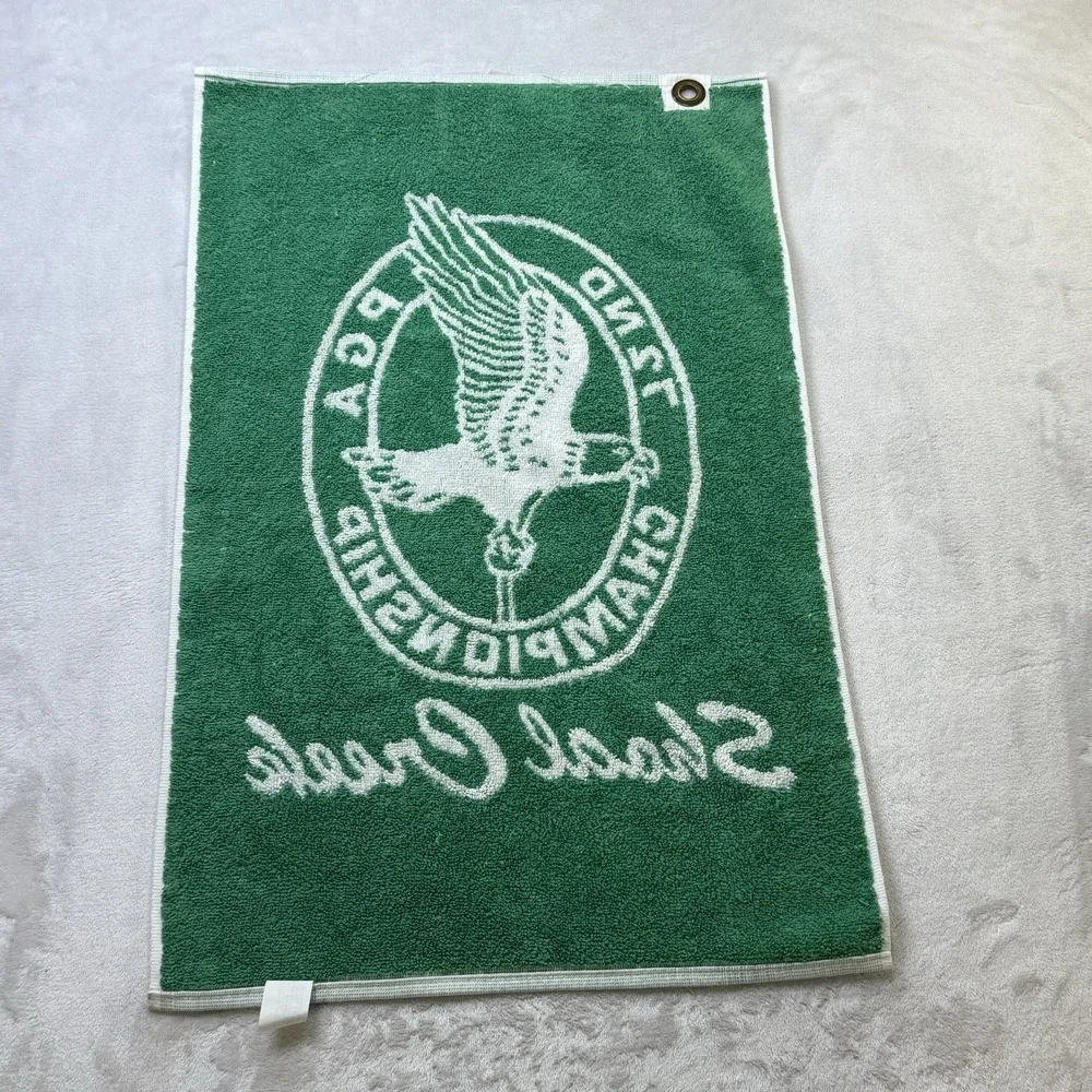 Vintage Shoal Creek 1990 PGA Championship Golf Towel Eagle Logo USA Made